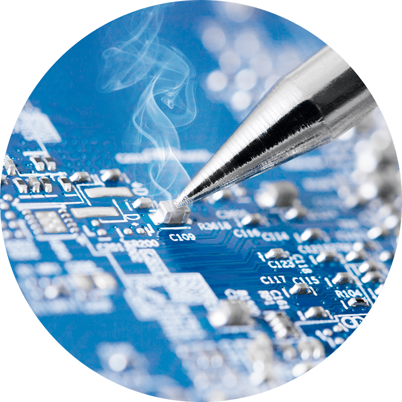 Dental Sensor being Soldered